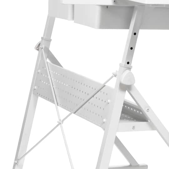 Metal & Glass Artist Table by Artist's Loft®
